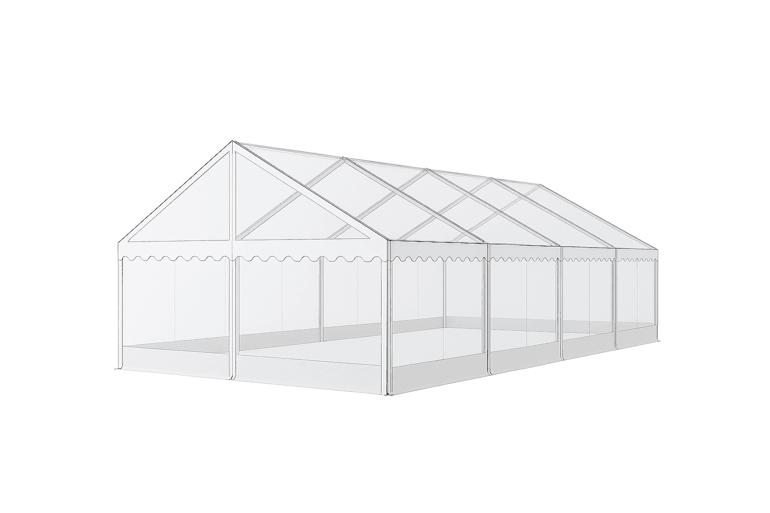 Rammetelt 5×12 meter