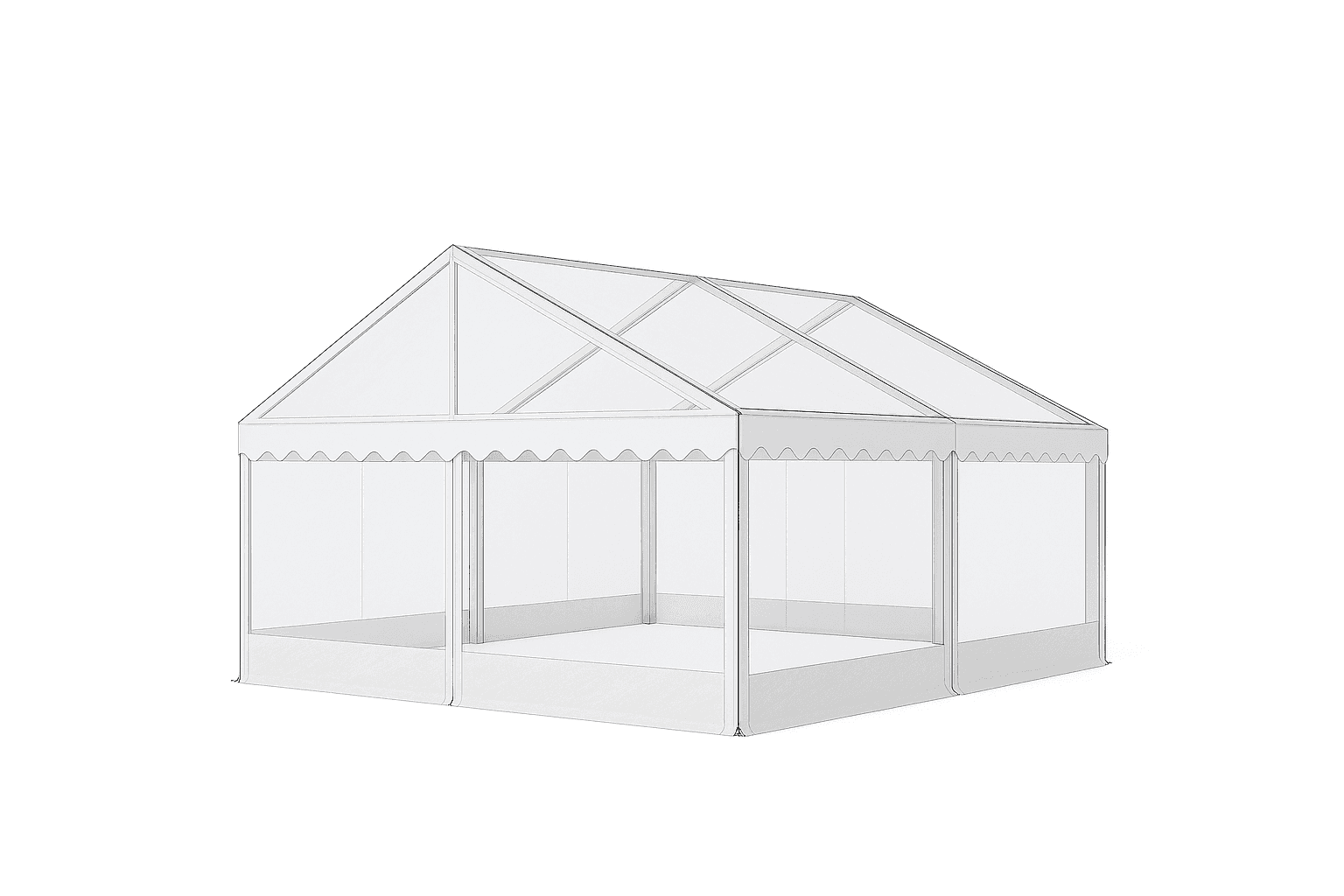 Rammetelt 5×6 meter